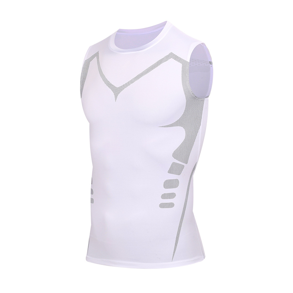 Tank Top Muscle - Compressietanktop voor heren, mouwloos bedrukt sneldrogend