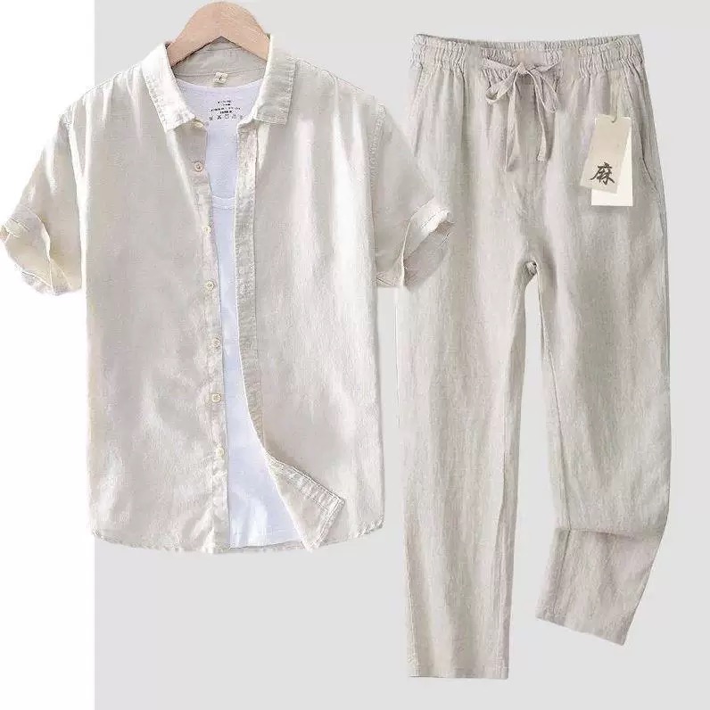 Linen Shirt Breathable - Puur linnen katoenen overhemd Heren losse