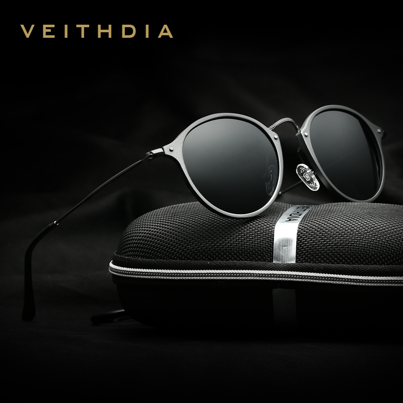 Sunglasses Aviator Polarized - VEITHDIA Mannen Zonnebril Mode Ronde Unisex