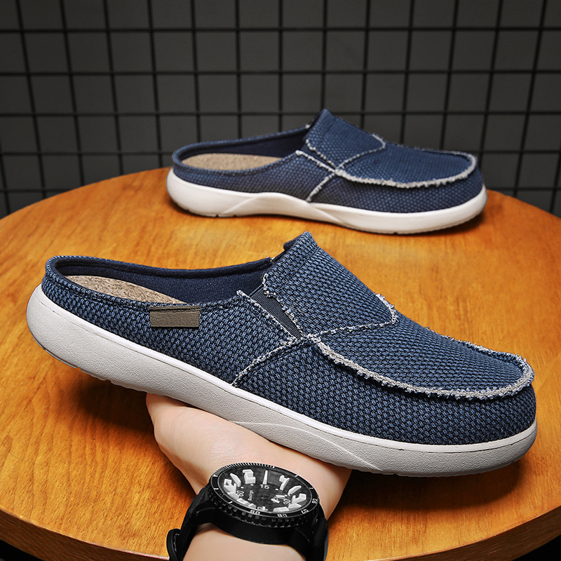 Espadrille Slip On - Canvas instappers halve schoenen voor heren