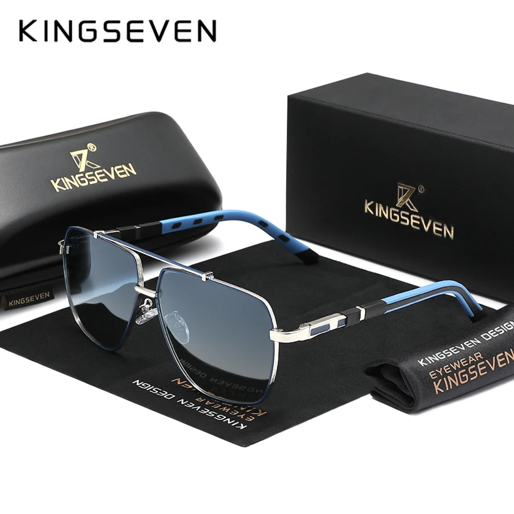 Sunglasses Aviator Polarized - KINGSEVEN Nieuwe Luxe Zonnebril Mannen UV400