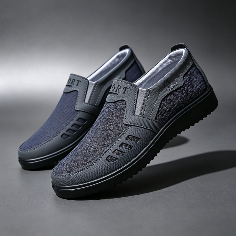 Espadrille Slip On - Heren Slip-On Canvas Loafers Ademend Comfort
