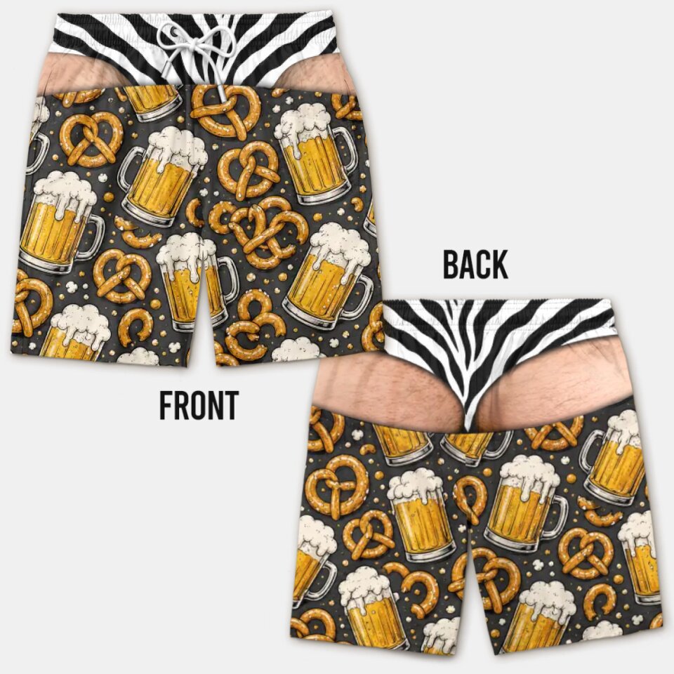 Grappige 3D nep-billen strands - Swim Trunk Quick Dry recensie en prijs