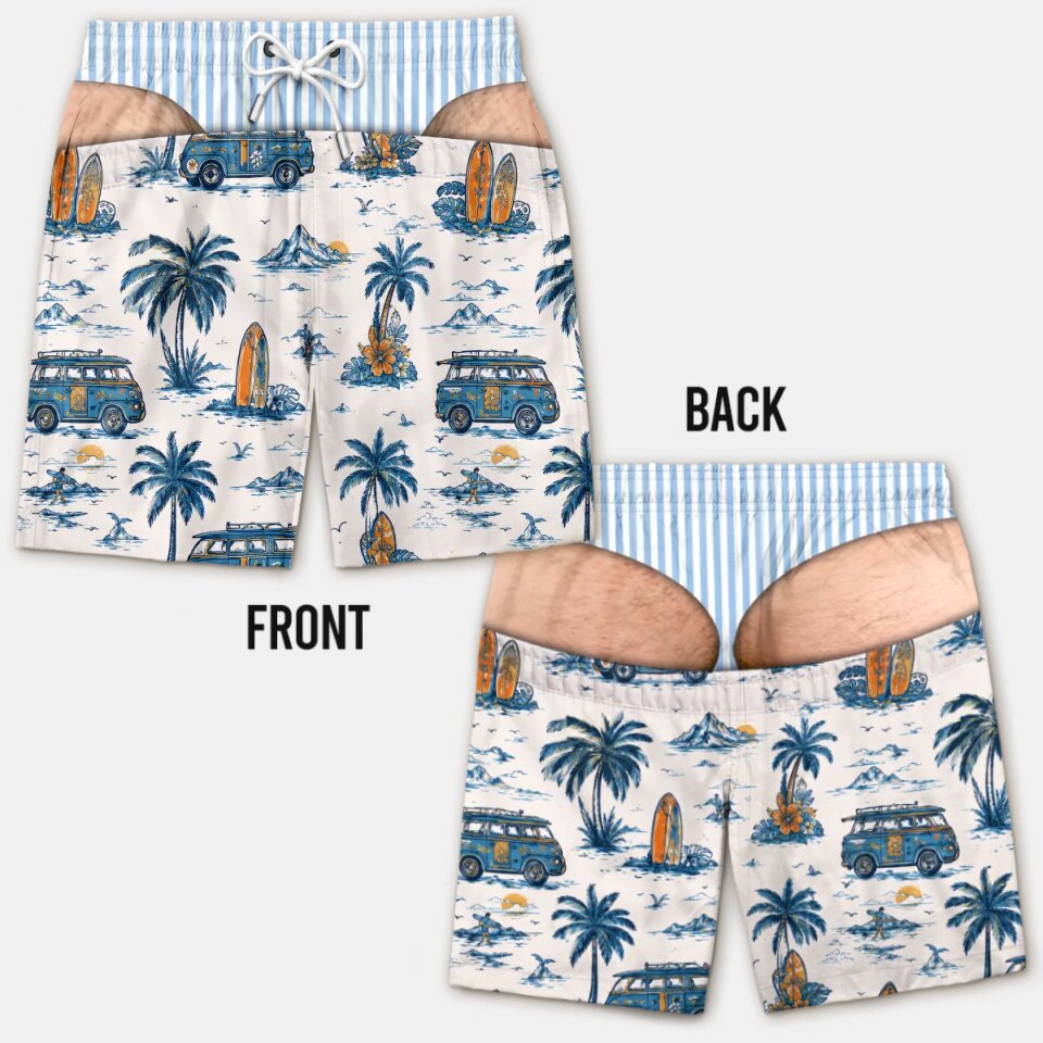 Grappige 3D nep-billen strands - Swim Trunk Quick Dry recensie en prijs