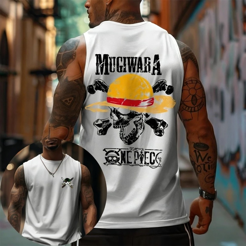 One Piece Mugiwara Strohoed Sc - Tank Top Muscle recensie en prijs