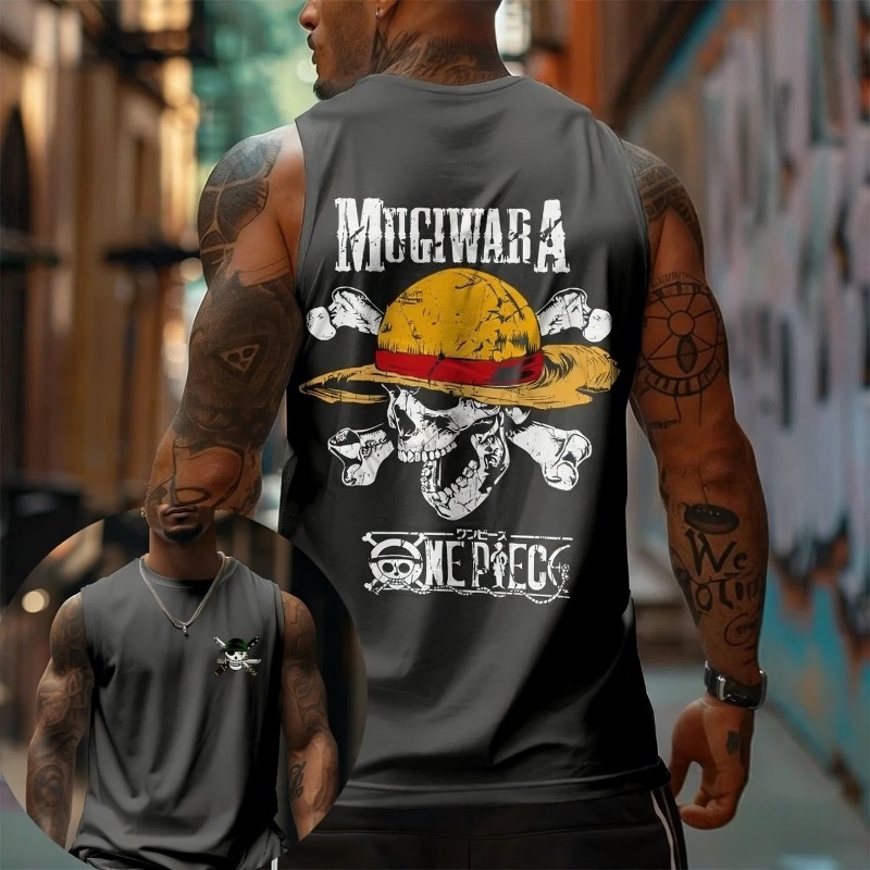 One Piece Mugiwara Strohoed Sc - Tank Top Muscle recensie en prijs