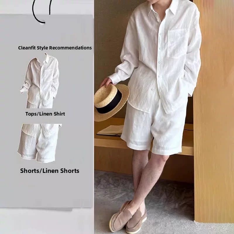 Zomermode Linnen Set Heren Com - Linen Shirt Breathable recensie en prijs
