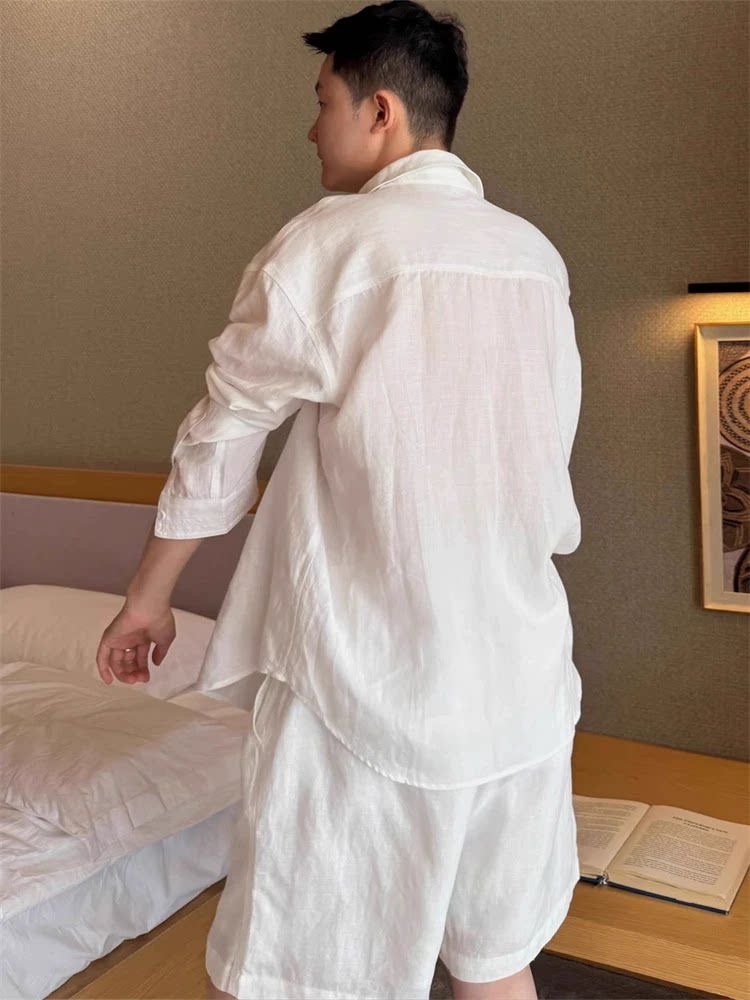 Zomermode Linnen Set Heren Com - Linen Shirt Breathable recensie en prijs