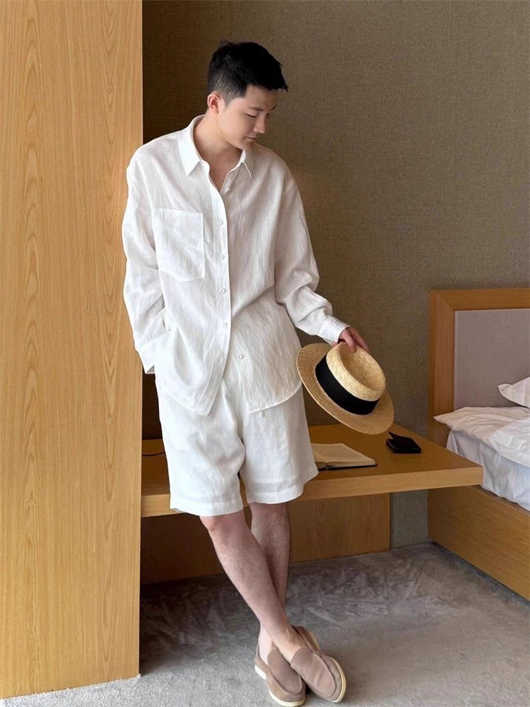 Zomermode Linnen Set Heren Com - Linen Shirt Breathable recensie en prijs