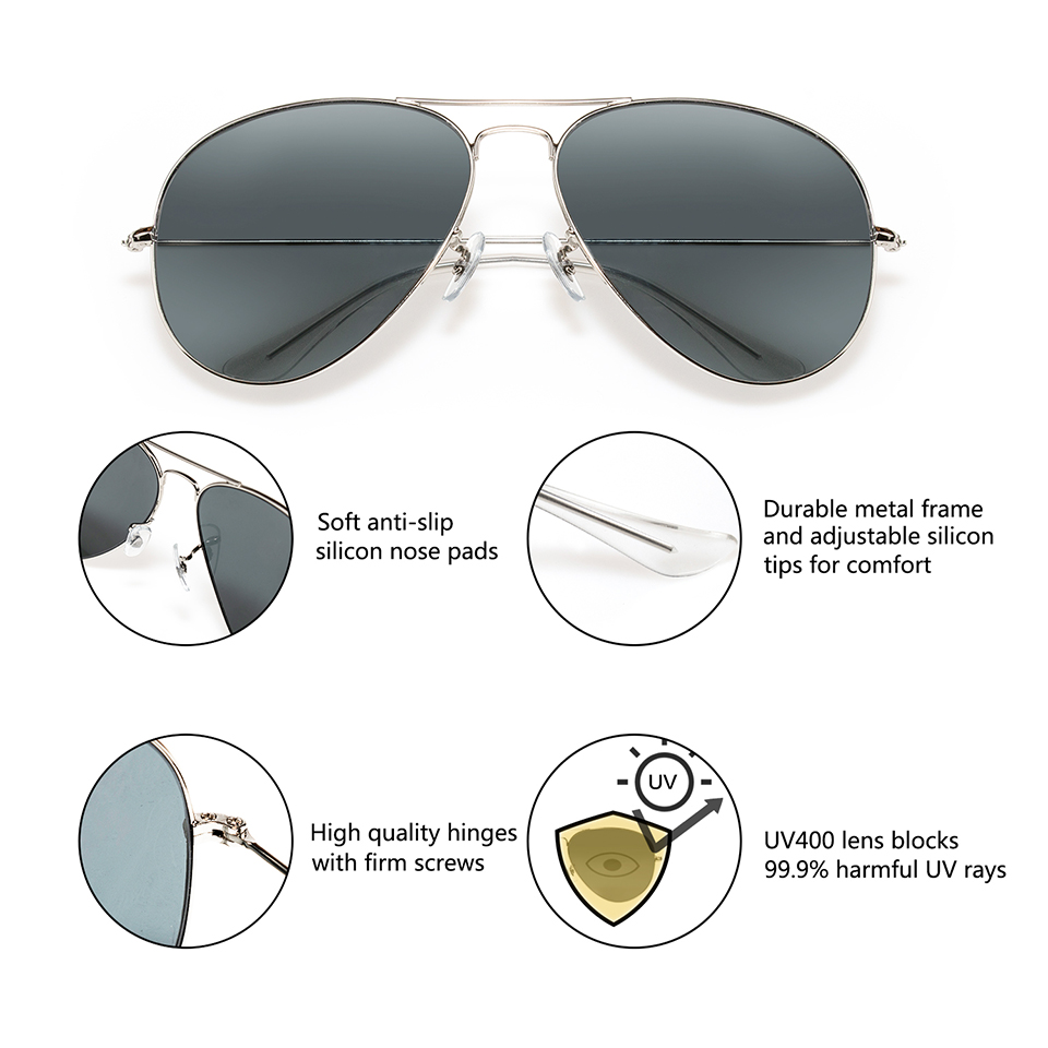 ESNBIE RT 3025 Pilot Spiegel Z - Sunglasses Aviator Polarized recensie en prijs