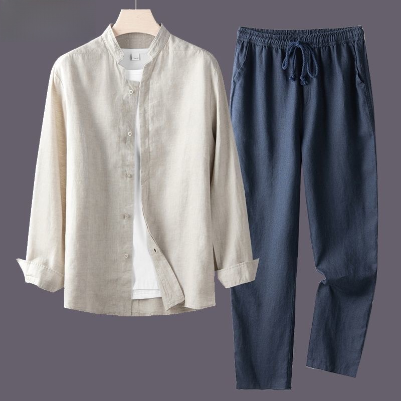Lente Herfst Puur Linnen Katoe - Linen Shirt Breathable recensie en prijs