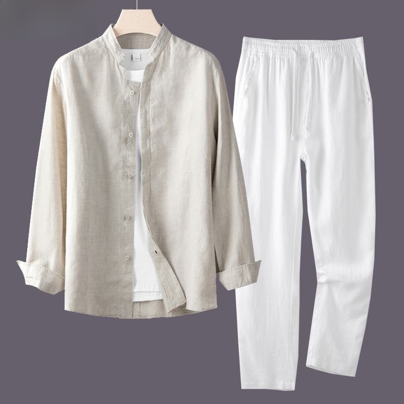Lente Herfst Puur Linnen Katoe - Linen Shirt Breathable recensie en prijs