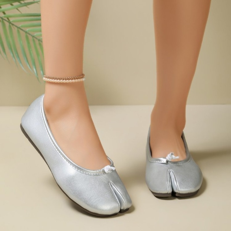 Dames Ballet Flats met Gesplet - Espadrille Slip On recensie en prijs