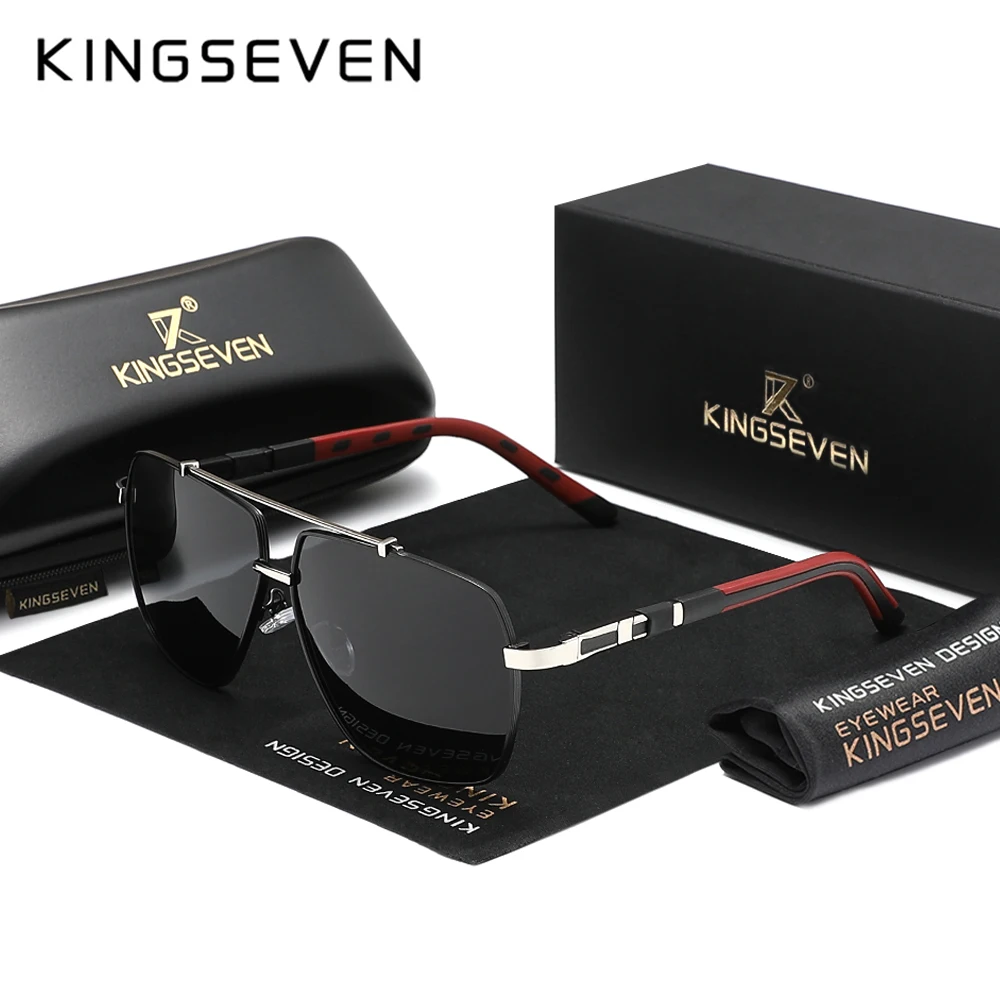 KINGSEVEN Nieuwe Luxe Zonnebri - Sunglasses Aviator Polarized recensie en prijs